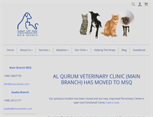 Tablet Screenshot of muscatvets.com